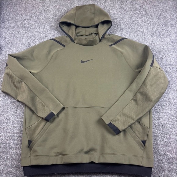 Nike Other - NIKE PRO Men’s Dri-Fit green/Black Pullover Hoodie Training Sweatshirt size: XL